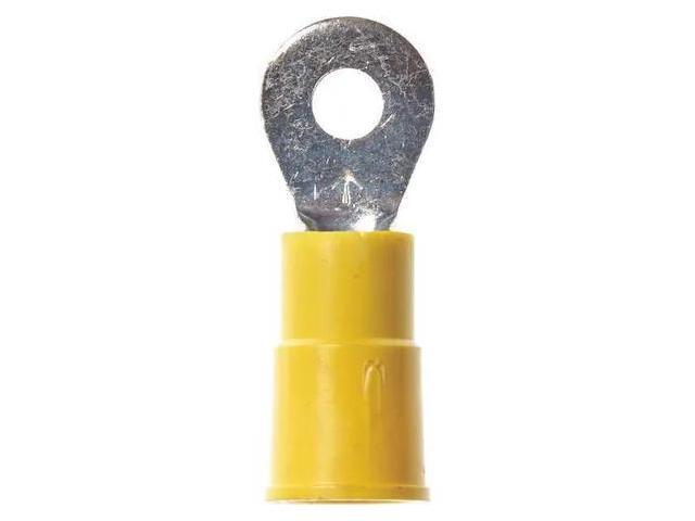 3M MVU10-10RX Ring Terminal, #10 Stud Size, 10 AWG, 1,000 V, Vinyl Insulated,