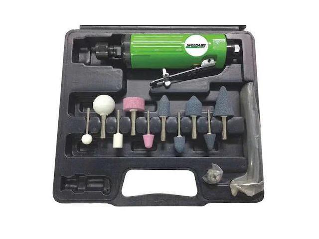 SPEEDAIRE 48MA01 Straight Die Grinder Kit, 1/4 in NPT Female Air Inlet, 1/4 in