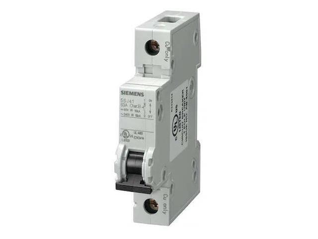 SIEMENS 5SJ41066HG40 IEC Miniature Circuit Breaker, 5SJ4 Series, 6A, 1 Pole,