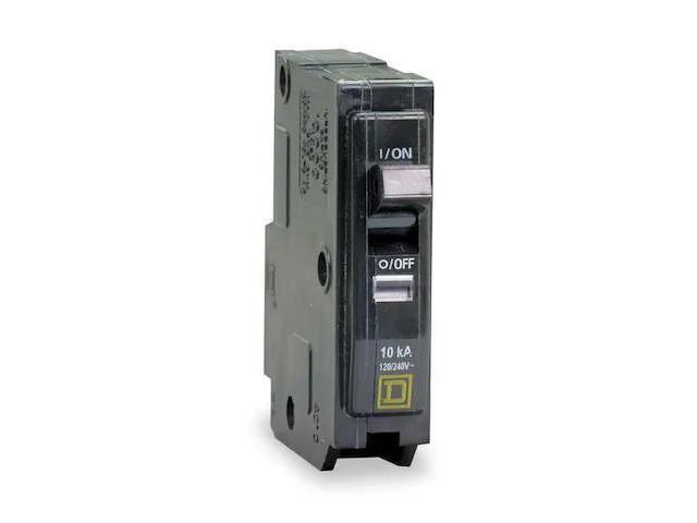 SQUARE D QO115VH Miniature Circuit Breaker, QO Series, 15A, 1 Pole, 120/240V