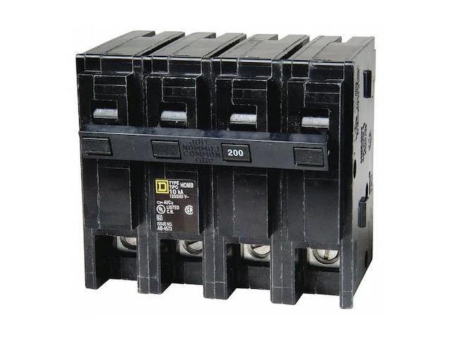 SQUARE D HOM2200 Miniature Circuit Breaker, HOMELINE Series, 200A, 2 Pole, 240V