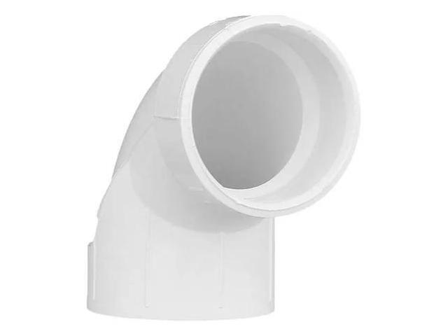 MUELLER INDUSTRIES 1WJZ9 1-1/2' Hub PVC DWV 90 Degree Elbow
