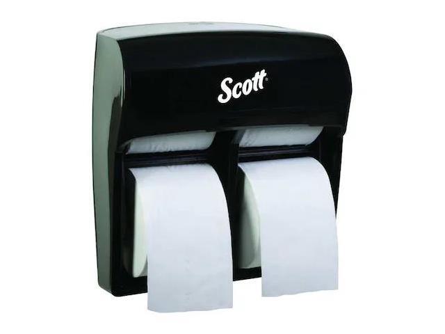KIMBERLY-CLARK PROFESSIONAL 44518 Toilet Paper Dispenser,(4) Rolls,Black