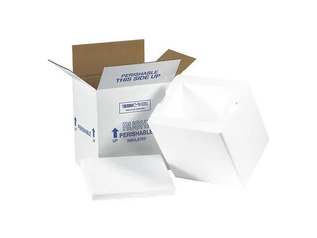PARTNERS BRAND 209C Insulated Shipping Kits, 8' x 6' x 9', White, PK8
