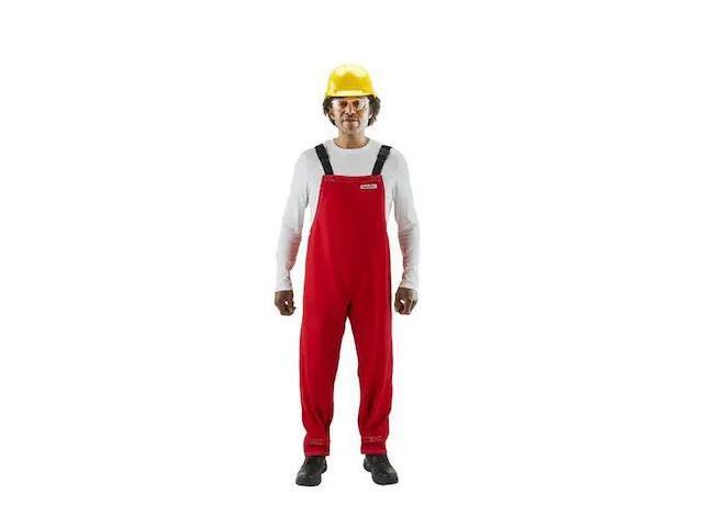 ANSELL 66-662 66-662 Alphatec Breathable Red Poly Bibbed Overall, Polyester, 31