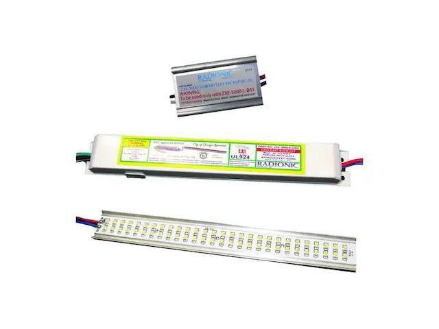 RADIONIC HI-TECH ZXE-5000-L-BAT Exit Sign LED Retrofit Kit,120/277V,4.5W
