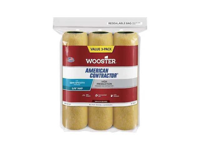 WOOSTER R568 9' Paint Roller Cover, 3/8' Nap, Knit Fabric
