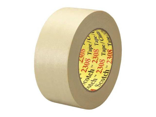 SCOTCH T9372308 3M 2308 Masking Tape, 5.5 Mil, 2' x 60 yds., Natural, 24/Case