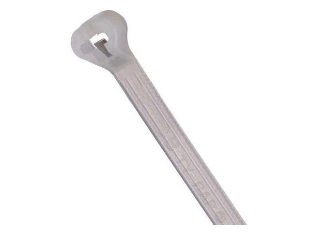 TY-RAP TY242M Cable Tie, 8-1/2 in L, 2 in Max Bundle Dia., Natural, Nylon 6/6,