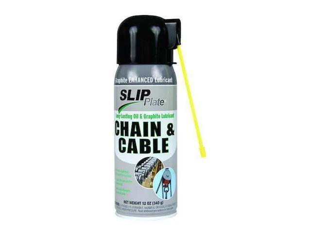 SLIP PLATE CHAINCABLE-6CS 12 oz, Aerosol Can, Mineral Oil, Black