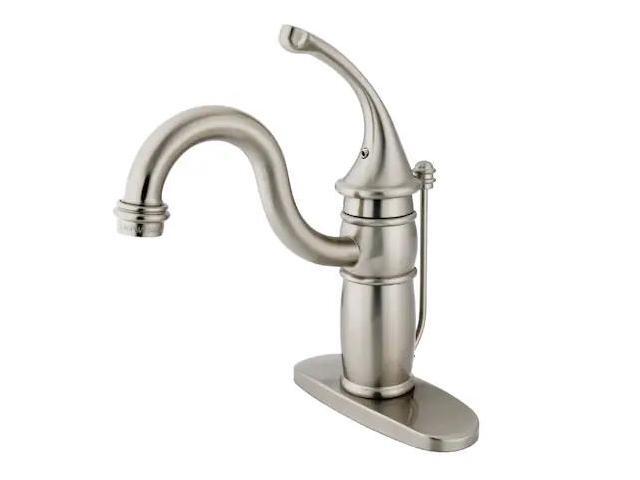 Kingston Brass KB1408GL Single Handle Mono Deck Lavatory Faucet with Retail Pop-