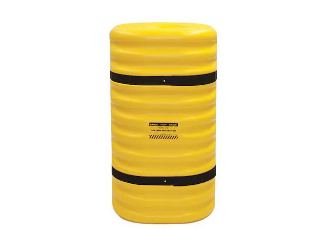 ZORO SELECT 1708 Column Protector,For 8 In Column,Yellow