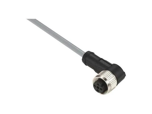 TELEMECANIQUE SENSORS XZCPV1241L2 Cordset,6.56 ft.,Gray,250VAC/300VDC