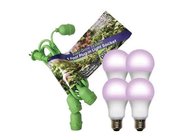 MIRACLE LED 602270 LED Cord System 4 Socket & LED Red & Blue Spectrum Grow