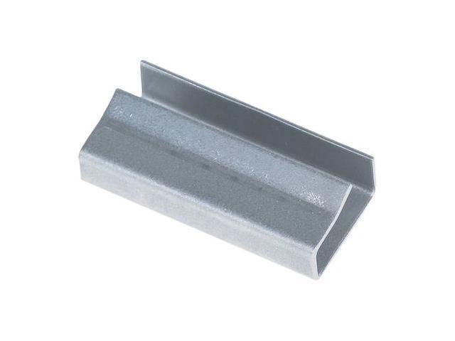PARTNERS BRAND PS5810SEAL Metal Poly Strapping Seals, Open/Snap On, 5/8',