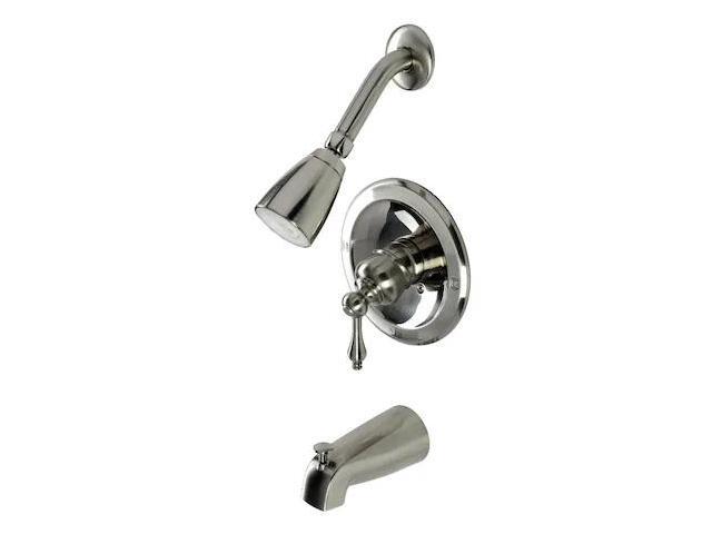 Kingston Brass KB538AL Tub and Shower Faucet, Brushed Nickel