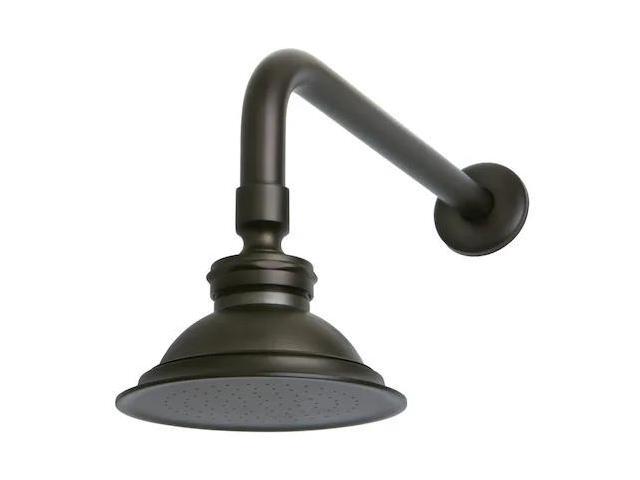 Kingston Brass P10ORBCK Victorian Brass Showerhead with 12' Shower Arm Combo, Oil Rubbed Bronze