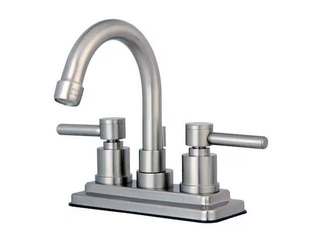 Kingston Brass KS8668DL 4 Inch Center Lavatory Faucet - Satin Nickel