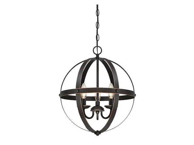 WESTINGHOUSE 6341800 Three-Light Indoor Chandelier Stella Mira ORB