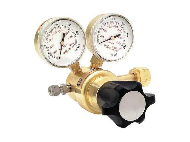 HARRIS KH1114 High Pressure Gas Regulator, Argon, Helium, Nitrogen, Single