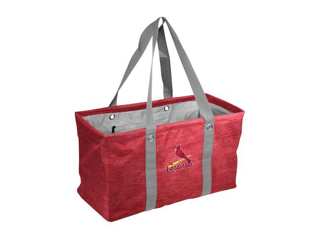 LOGO BRANDS 527-765-CR1 St Louis Cardinals Crosshatch Picnic Caddy