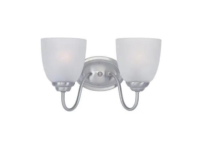 MAXIM LIGHTING 10072FTSN Stefan 2-Light 13.25' Wide Satin Nickel Vanity Light