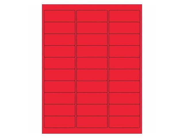 TAPE LOGIC LL405RD Tape Logic Removable Rectangle Laser Labels, 2 5/8' x 1',