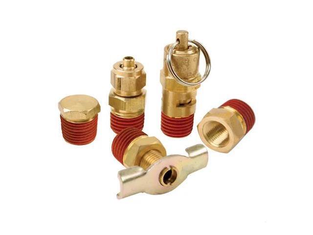 Viair 90006 Air Locker 5 Pc. Tank Fittings Kit with 1/4in NPT M to 1/8in BSP F