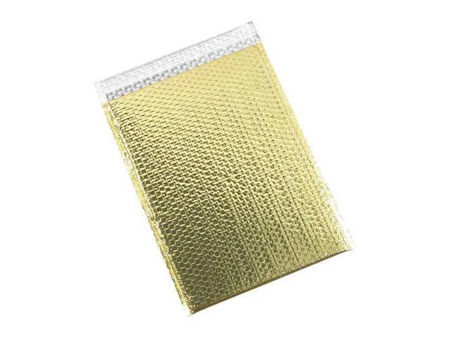 PARTNERS BRAND GBM1317GD Glamour Bubble Mailers, 13' x 17 1/2', Gold, PK100