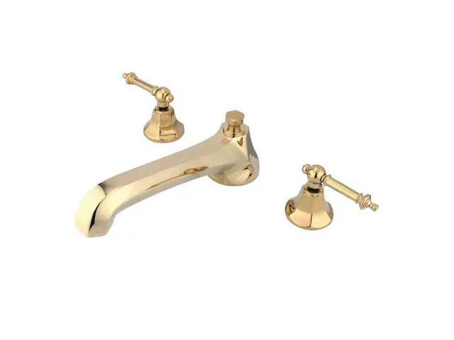 Kingston Brass KS4302TL Roman Tub Filler, Polished Brass