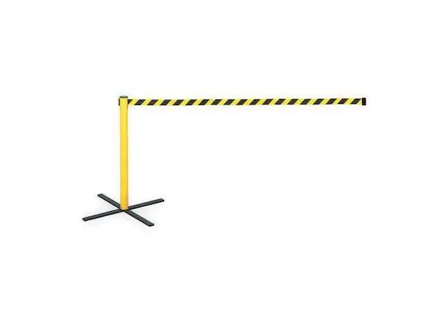 TENSABARRIER SA1-4PK-MAX-NO-D4X-C Barrier Post with Belt, 13 ft Length, 38 in