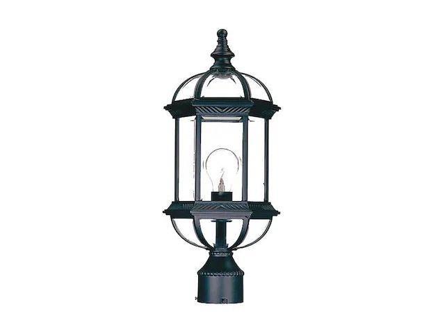 ACCLAIM LIGHTING 5277BK Post Mount Light,Matte Black,1-Light