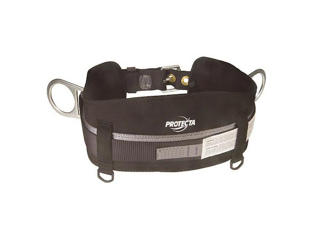 PARTNERS BRAND BSF111X Body Belt, 2 D-Rings, Hips Location, Zinc Plated Steel,
