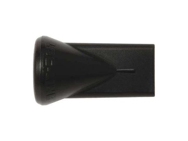 LOC-LINE 49451-BLK Flat Slot 40 Nozzle,Black,1/4',PK20