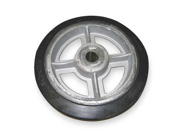 WESCO 150596 Wheel,10x2 1/2 In,Mold On Rubber