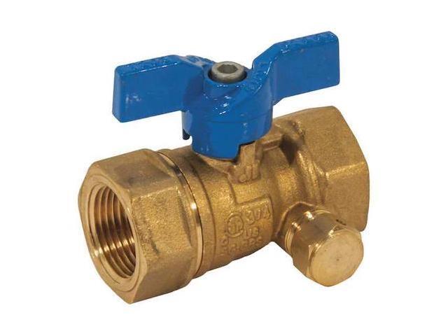 JOMAR VALVE 102-304 3/4' FNPT Brass Gas Ball Valve Inline