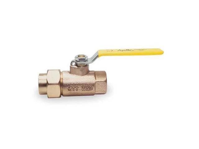 APOLLO 7030501 1' FNPT Bronze Ball Valve Inline Single Union
