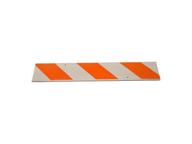 ZORO SELECT 97-01-028-02G Barricade Beam, Polypropylene w/Engineer-Grade