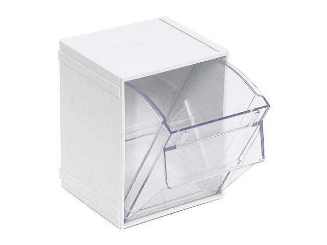 QUANTUM STORAGE SYSTEMS QTB405WT Tip Out Bins, Individual, W 3/4, White