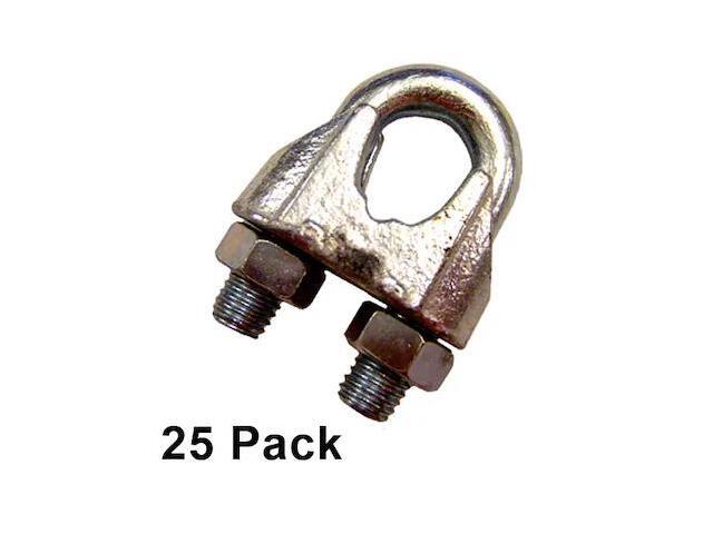 US CARGO CONTROL MWRC716-25PK 7/16 Zinc Plated Malleable Wire Rope Clip (25 US CARGO CONTROL MWRC716-25PK 7/16 Zinc Plated Malleable Wire Rope Clip (25