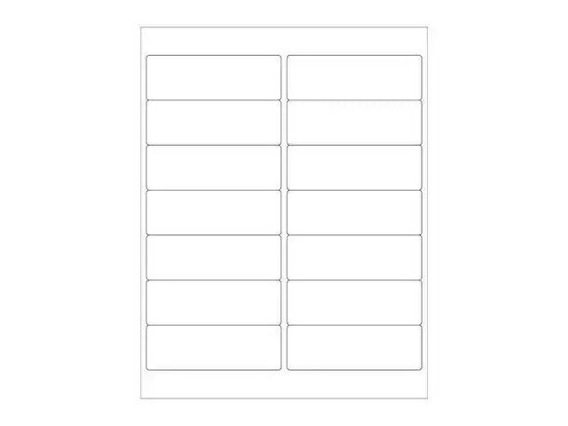 TAPE LOGIC LL259WR Weather-Resistant Laser Labels, 4' x 1 1/3', White, PK1400