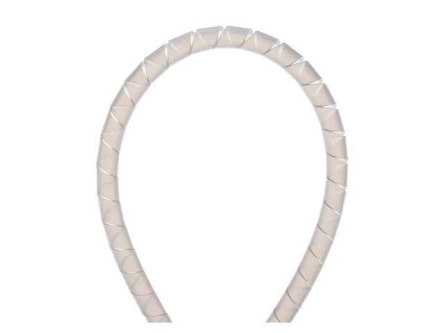 PANDUIT T50F-C Spiral Wrap, 4 in Max Bundle Dia., 100 ft, Polyethylene, Off