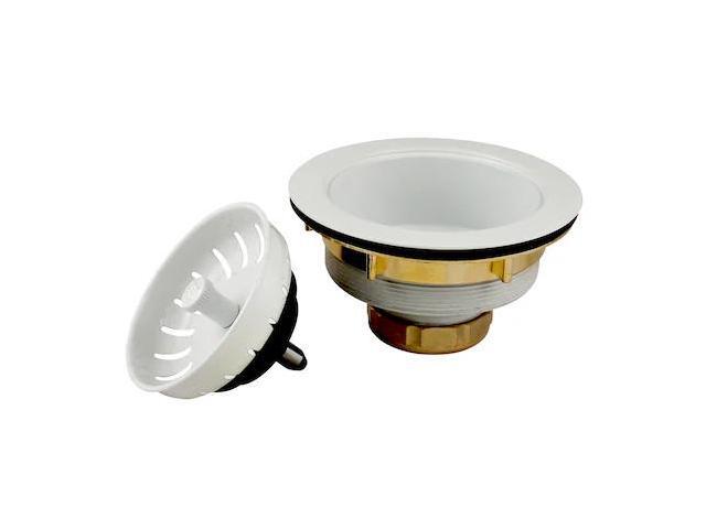 KEENEY MFG K1439WH Heavy Duty Kitchen Sink Strainer with Power Ball Basket,