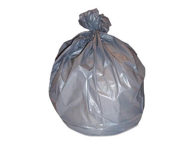 Low-Density Can Liners 40-45 gal 1.7 mil 39 x 46 Silver 50/Carton