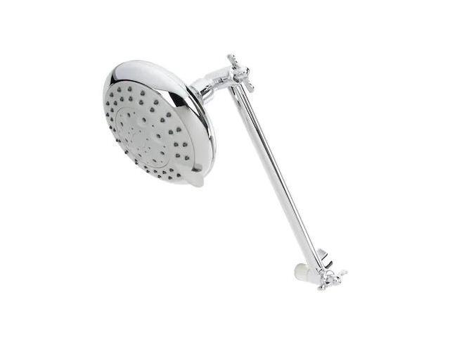 KEENEY MFG K730CP 5-Function Adjustable Arm Showerhead, Polished Chrome