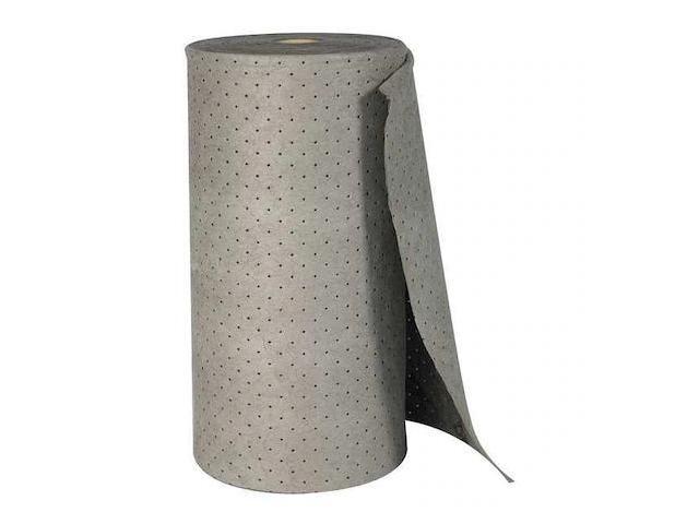 BRADY MRO350 Sorbent Roll, 38 gal, 30 in x 150 ft, Universal, Gray,