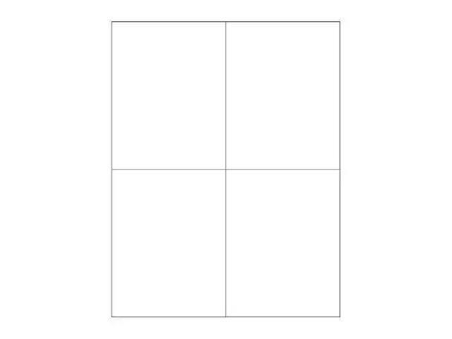 TAPE LOGIC LL131MC Rectangle Laser Labels, Master Case, 4 1/4' x 5 1/2', White,