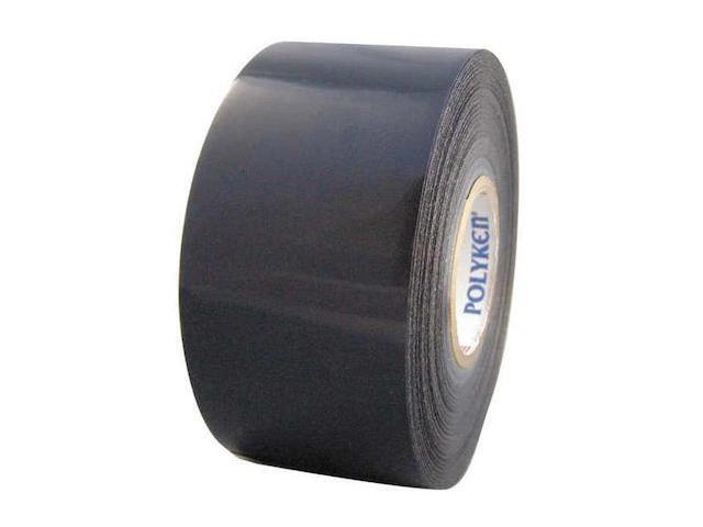POLYKEN 827 Film Tape,Polyethylene,Black,48mm x 33m