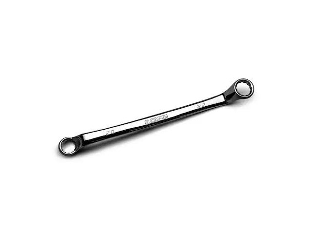 CAPRI TOOLS CP11950-2022 20 mm x 22 mm 75-Degree Deep Offset Double Box End