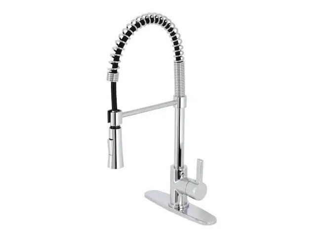 Gourmetier LS8671CTL Continental Single-Handle Pull-Down Kitchen Faucet, Polished Chrome
